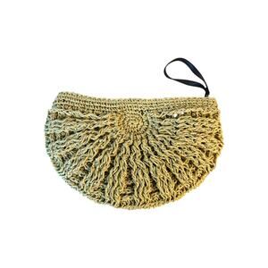 Aerie Rattan Wristlet Purse